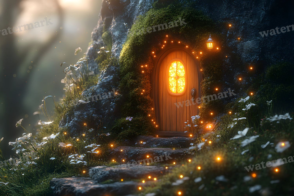Celestial Fairy Door digital photo backdrop for photo editing, preview 17