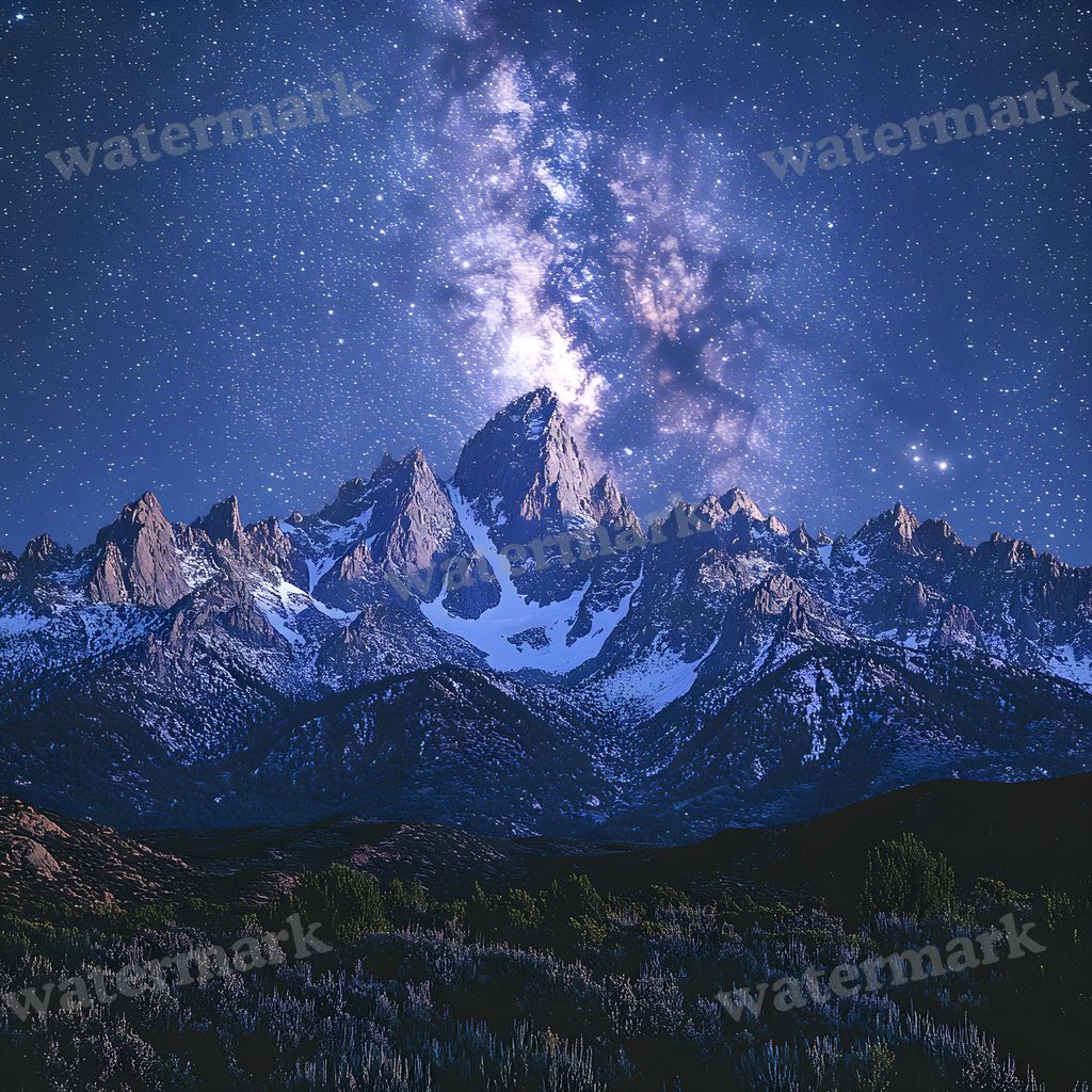 Celestial Moonlit digital photo backdrop for photo editing, preview 17