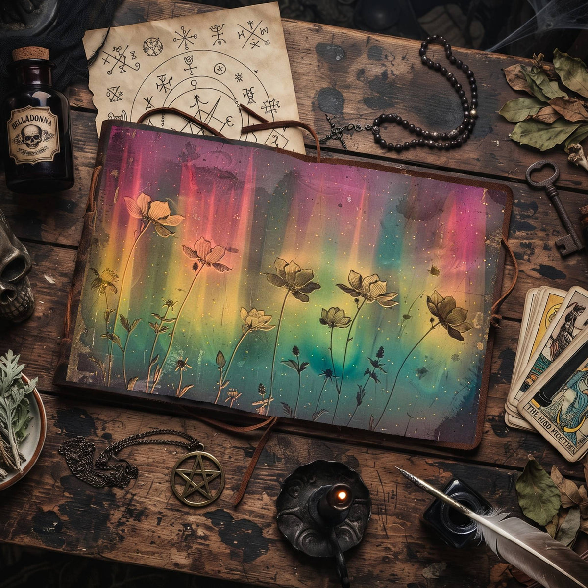 Celestial Wildflowers Digital Papers