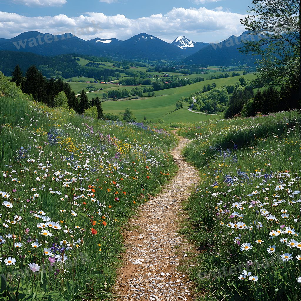 Charming Country Trail Backdrop Images