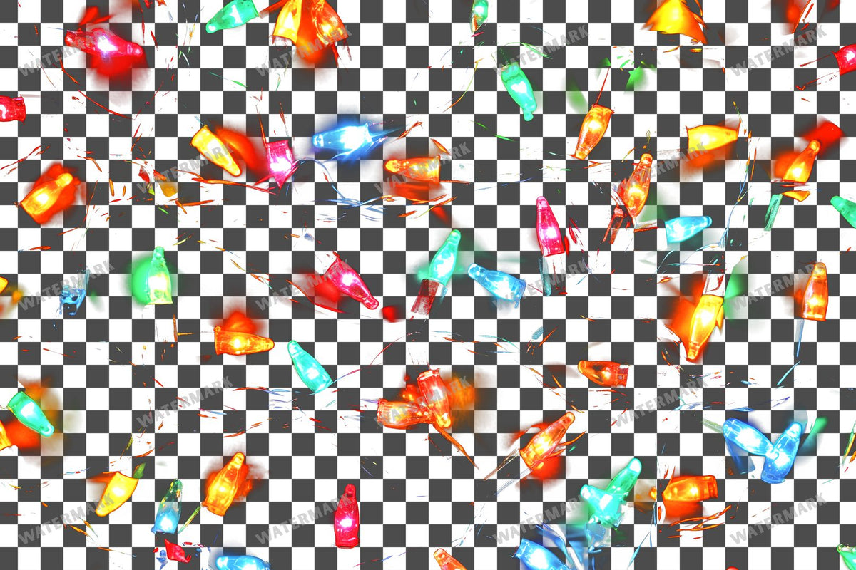 Christmas Lights Transparent Overlay Pngs