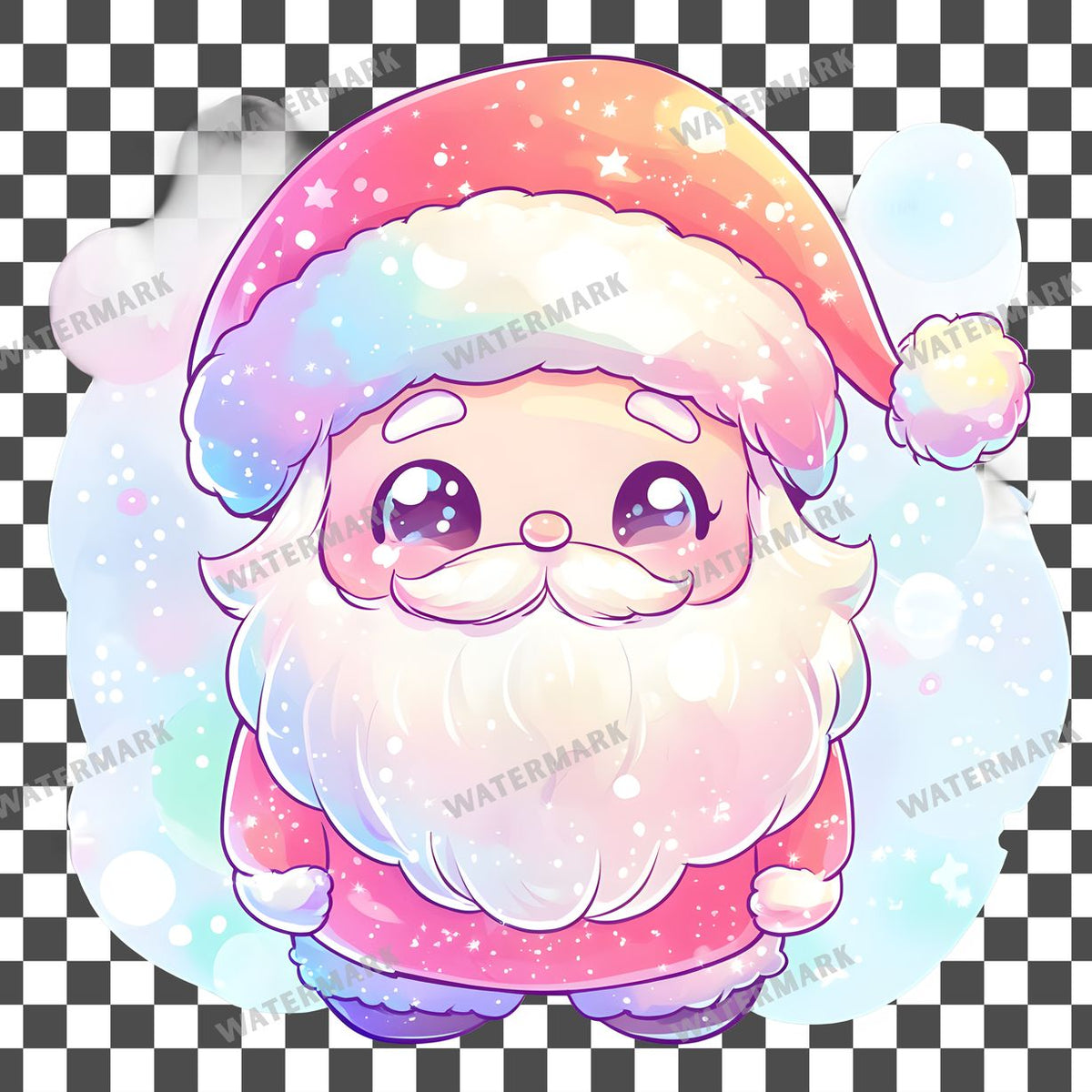 Christmas Kawaii Style Clipart Pngs