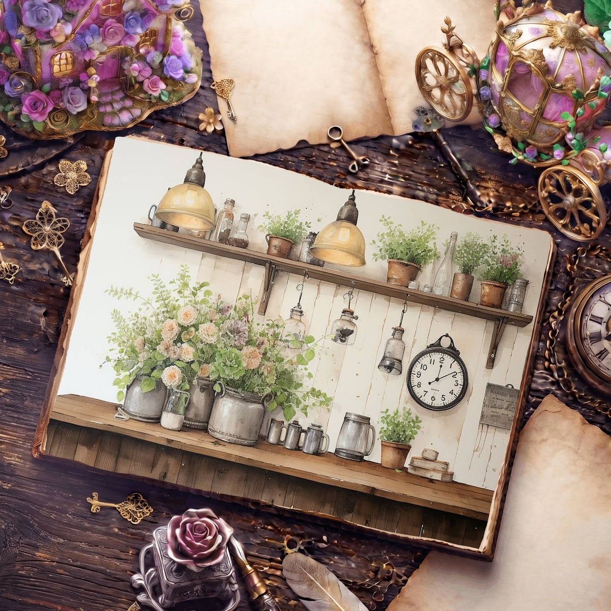 Coffee Shop Digital Papers