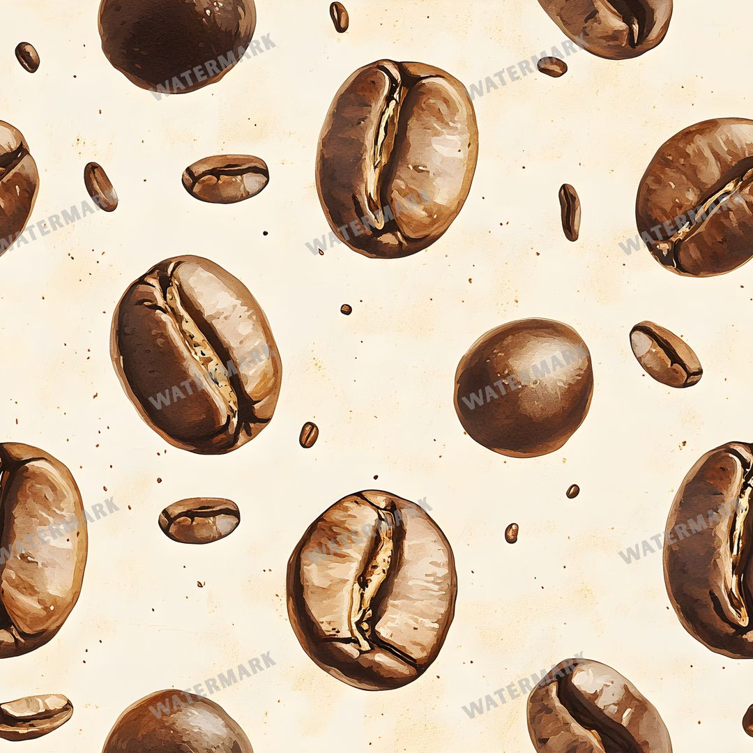 Coffee seamless pattern digital paper, repeating design 18