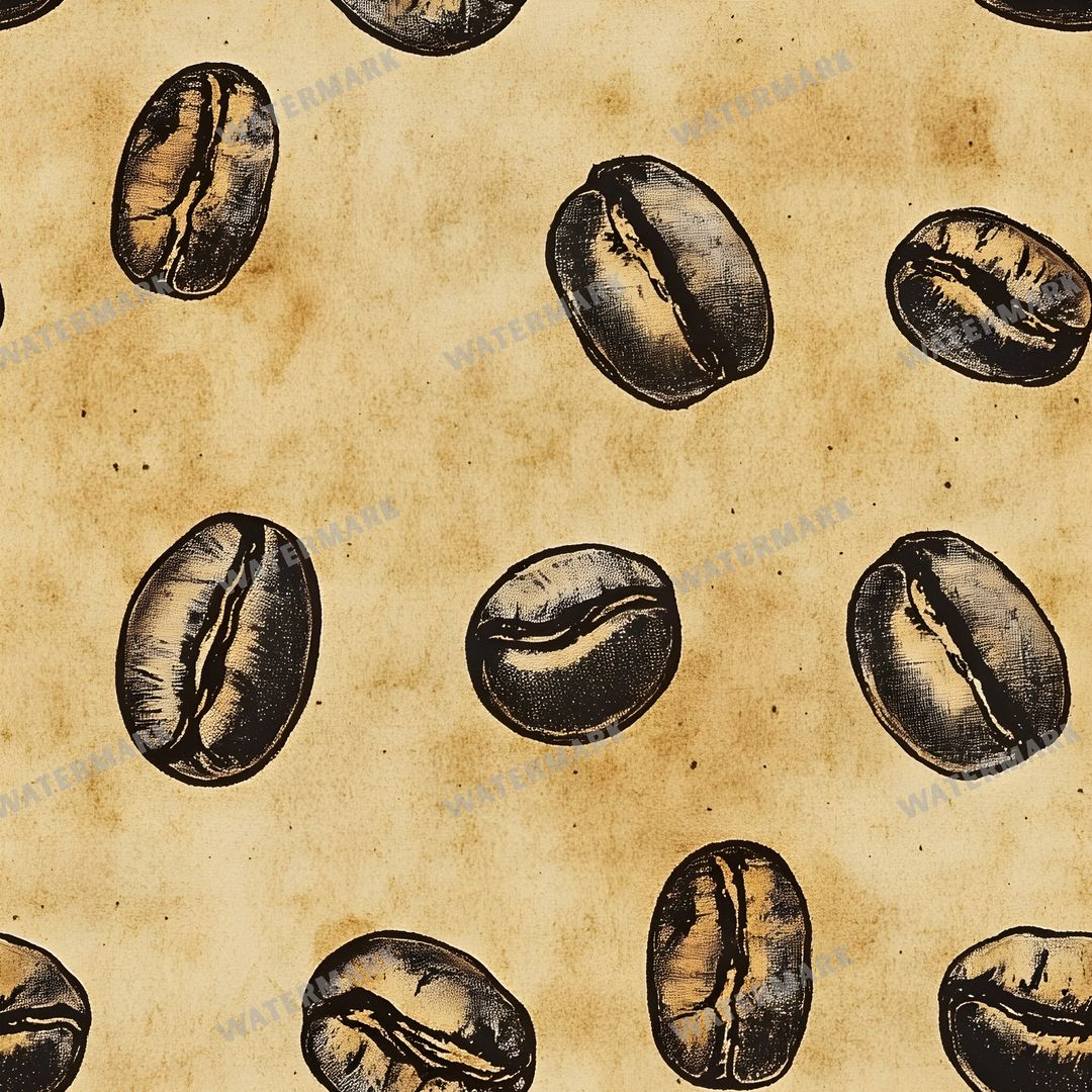 Coffee seamless pattern digital paper, repeating design 18