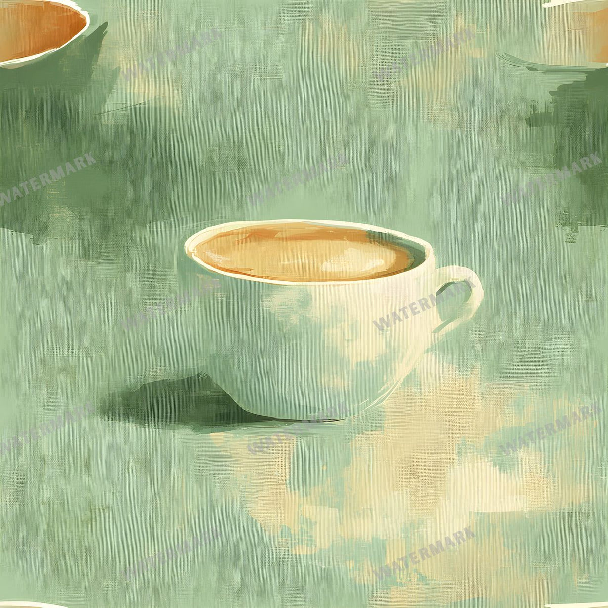 Coffee seamless pattern digital paper, repeating design 18