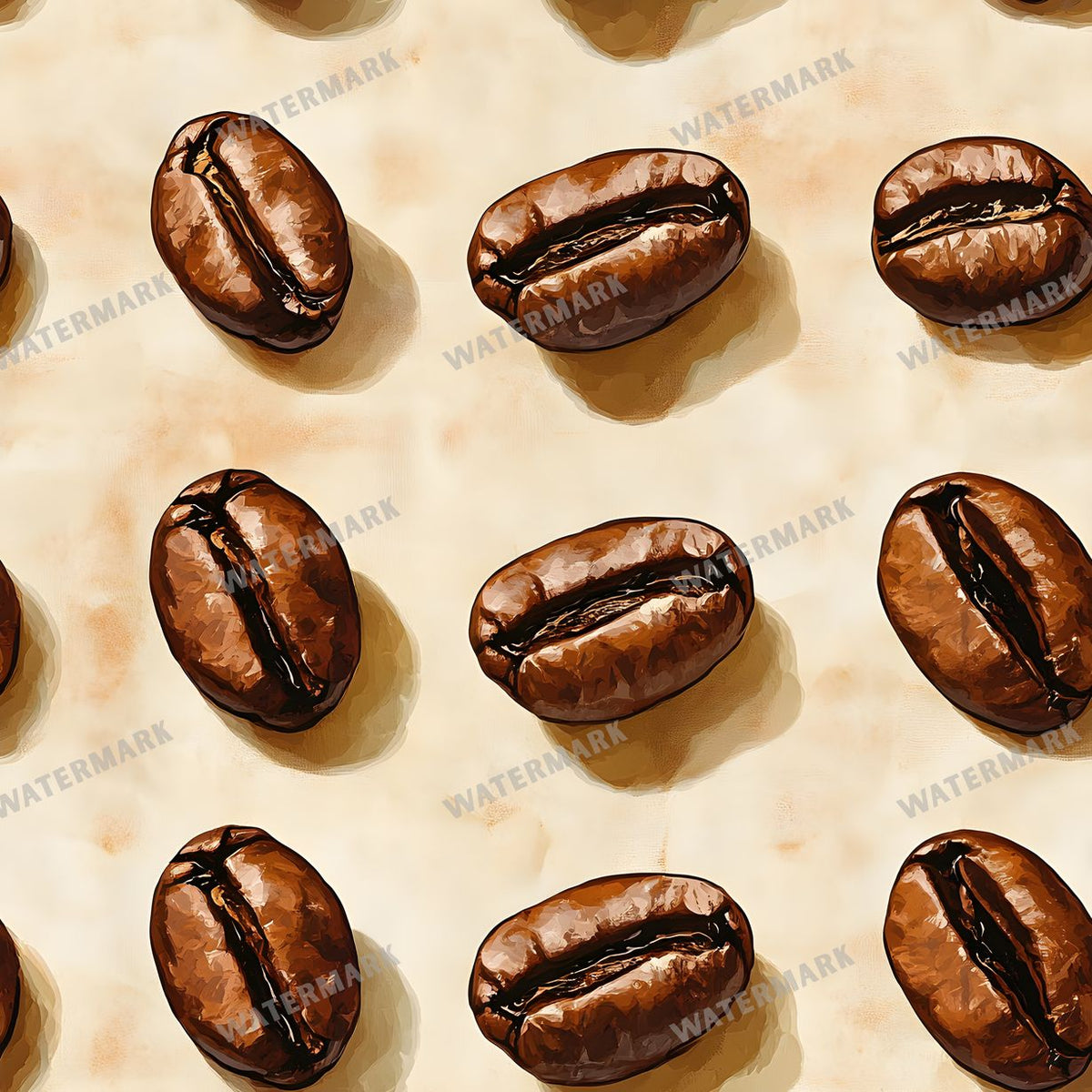Coffee seamless pattern digital paper, repeating design 18