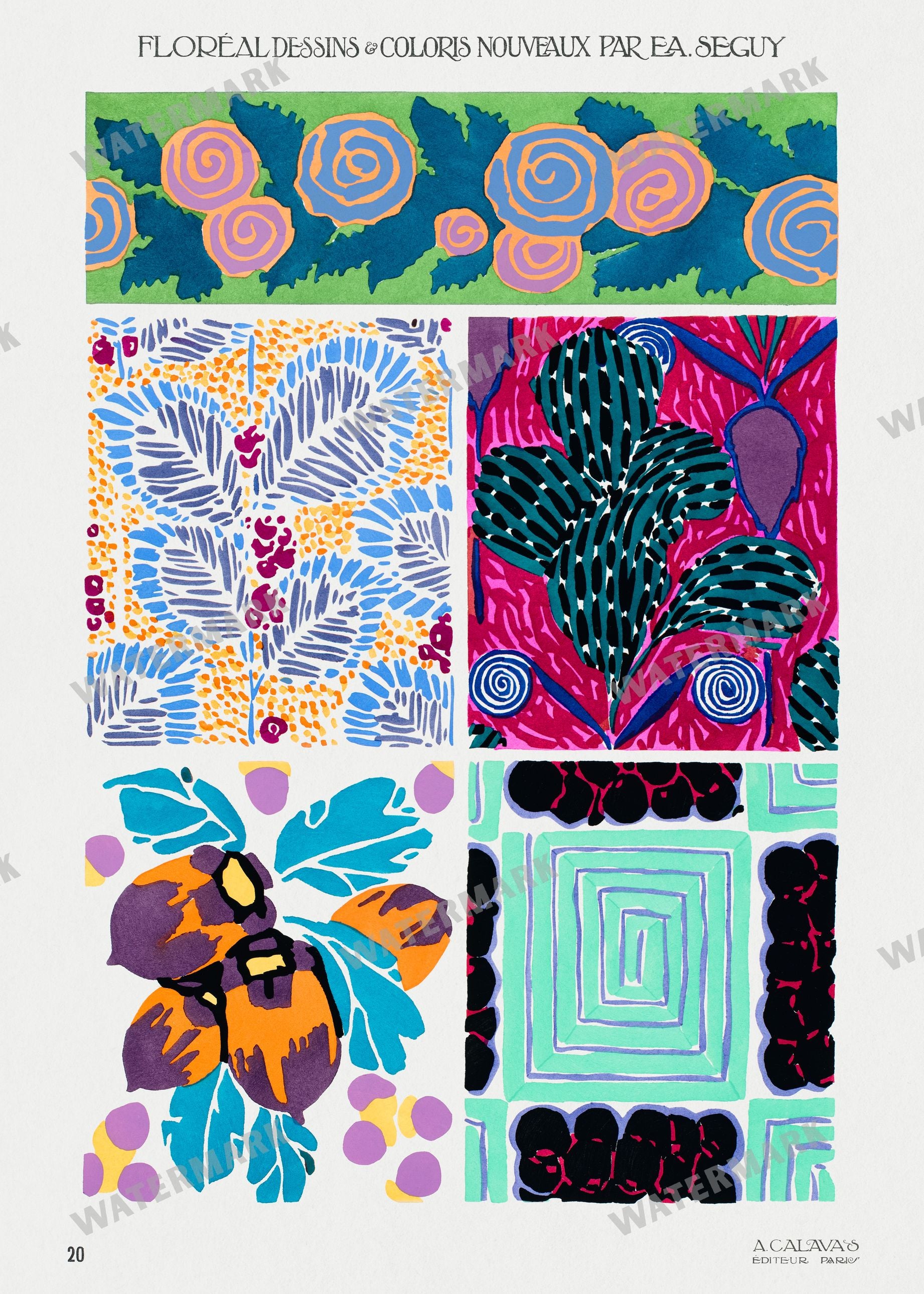 E A Seguy Vintage Prints