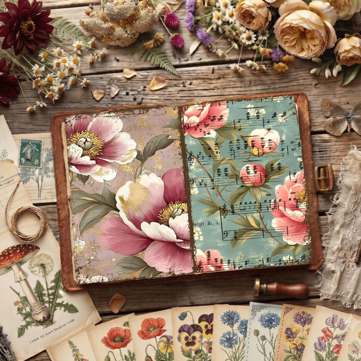 Floral Digital Papers