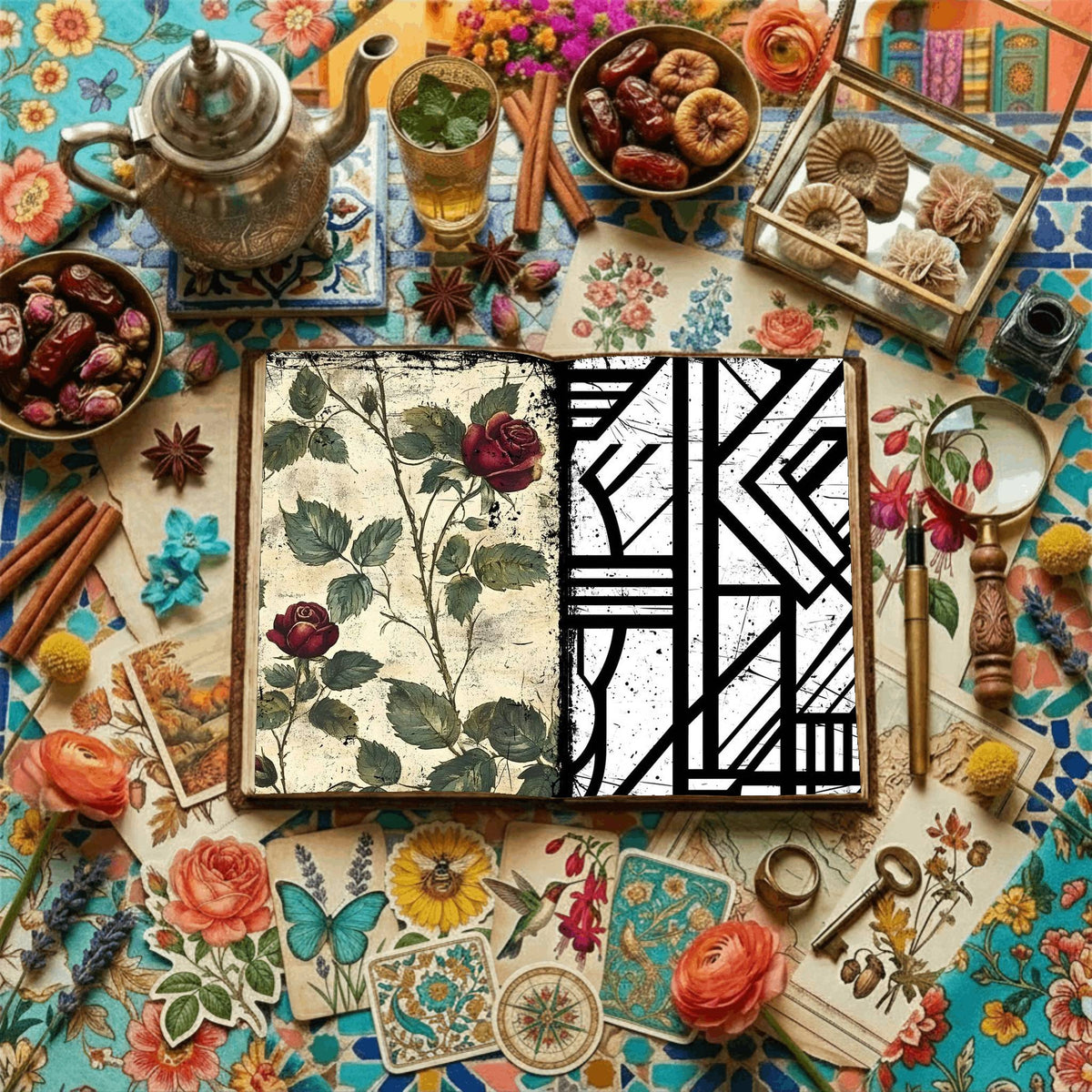 Floral Digital Papers