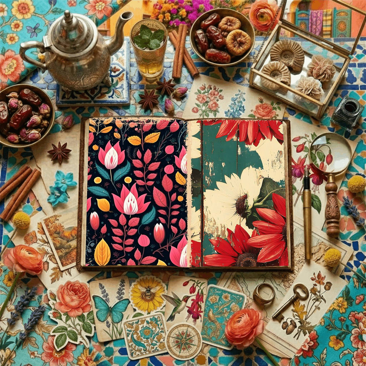 Floral Digital Papers