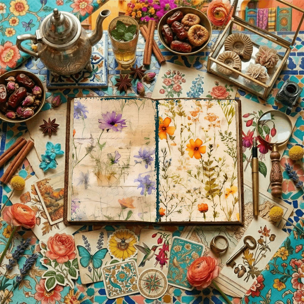 Floral Digital Papers