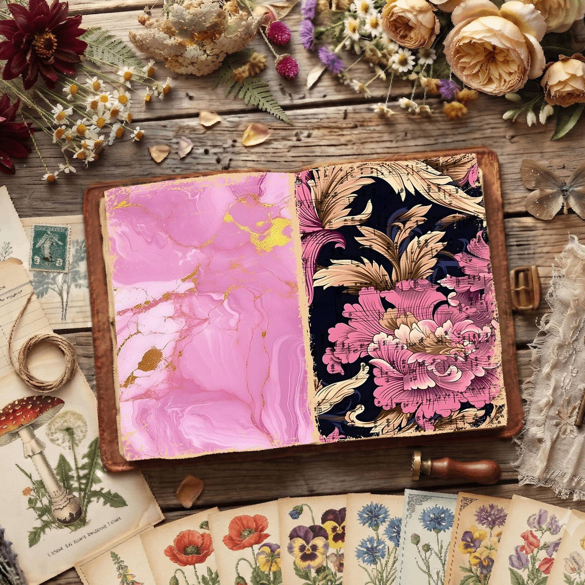 Floral Digital Papers
