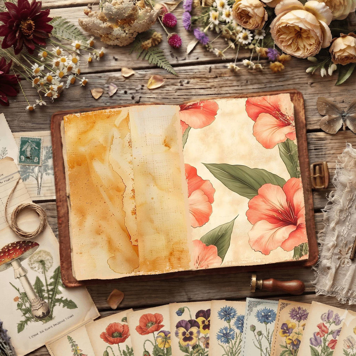 Floral Digital Papers