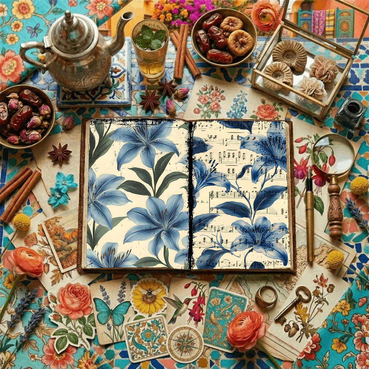 Floral Digital Papers