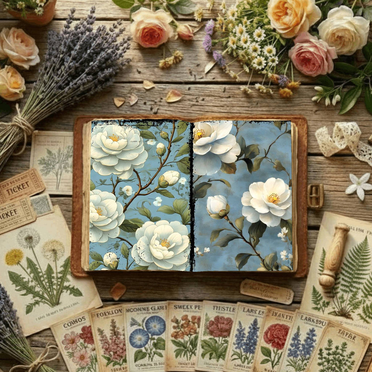 Floral Digital Papers