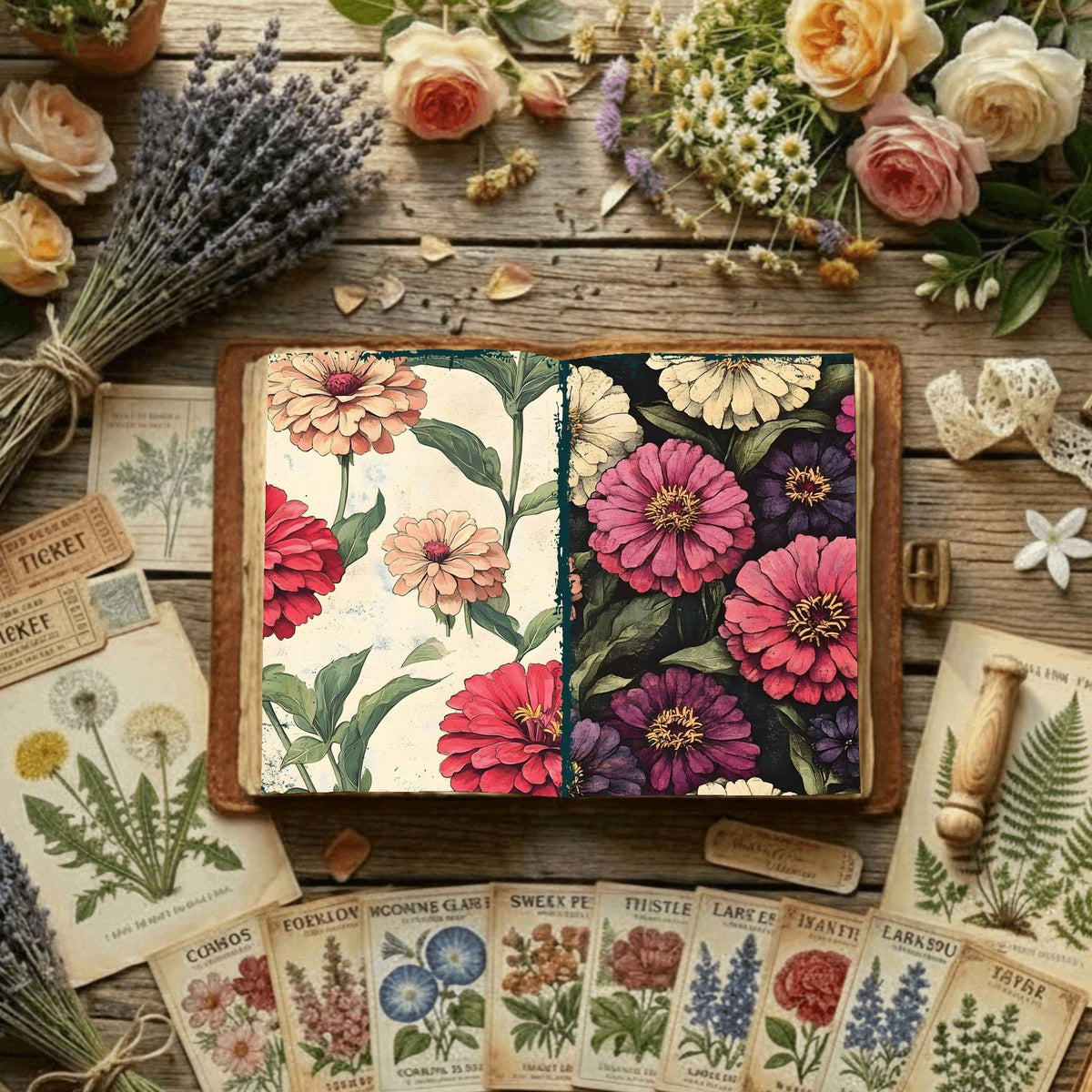 Floral Digital Papers