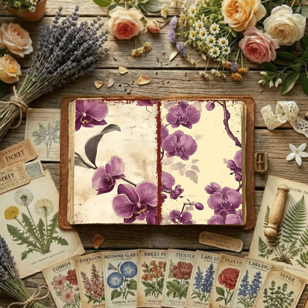 Floral Digital Papers