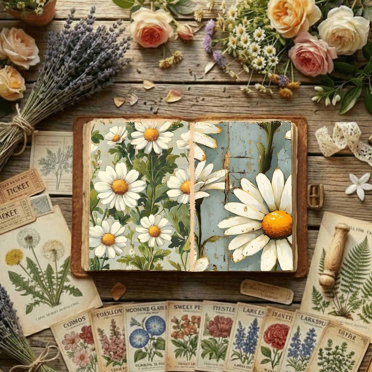 Floral Digital Papers
