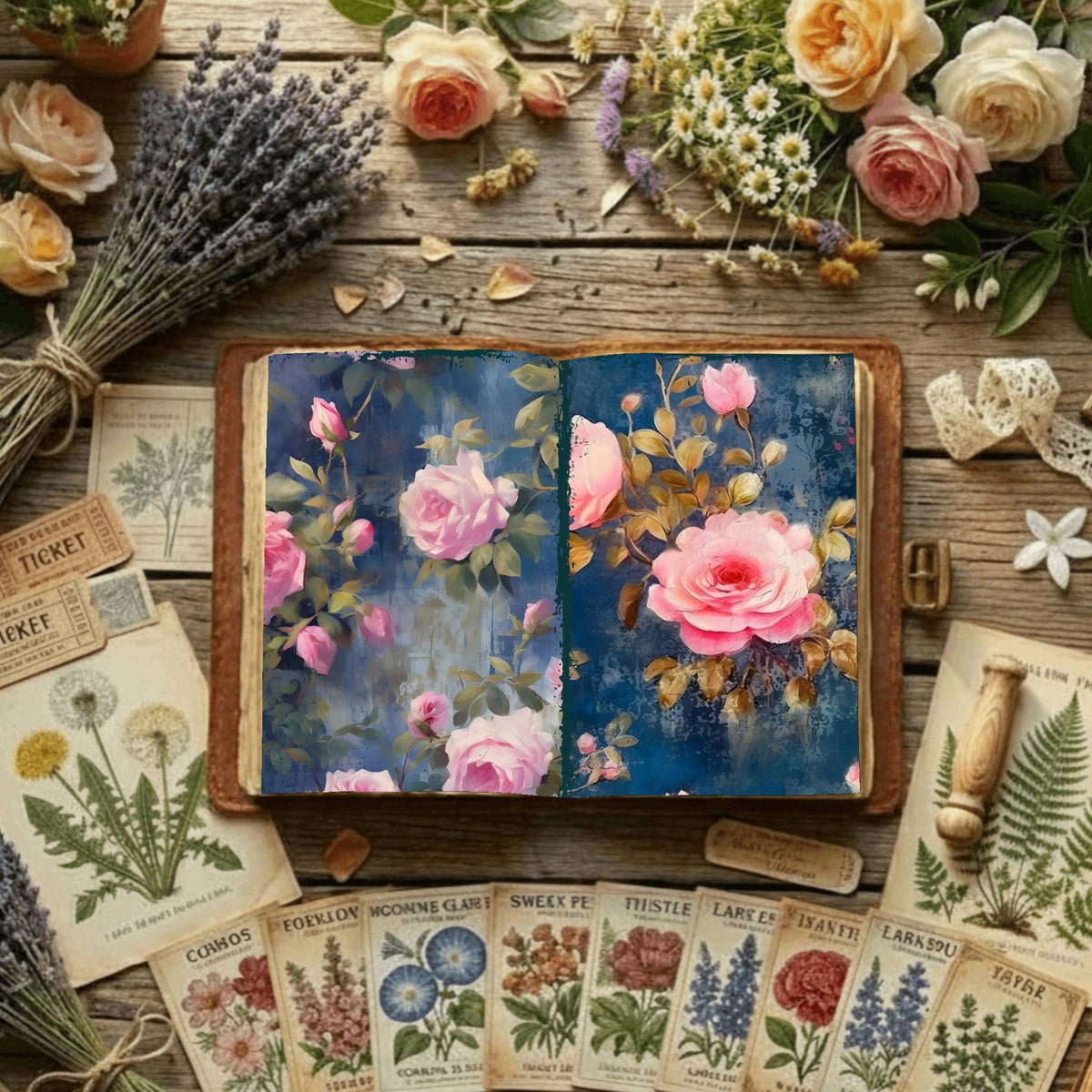 Floral Digital Papers