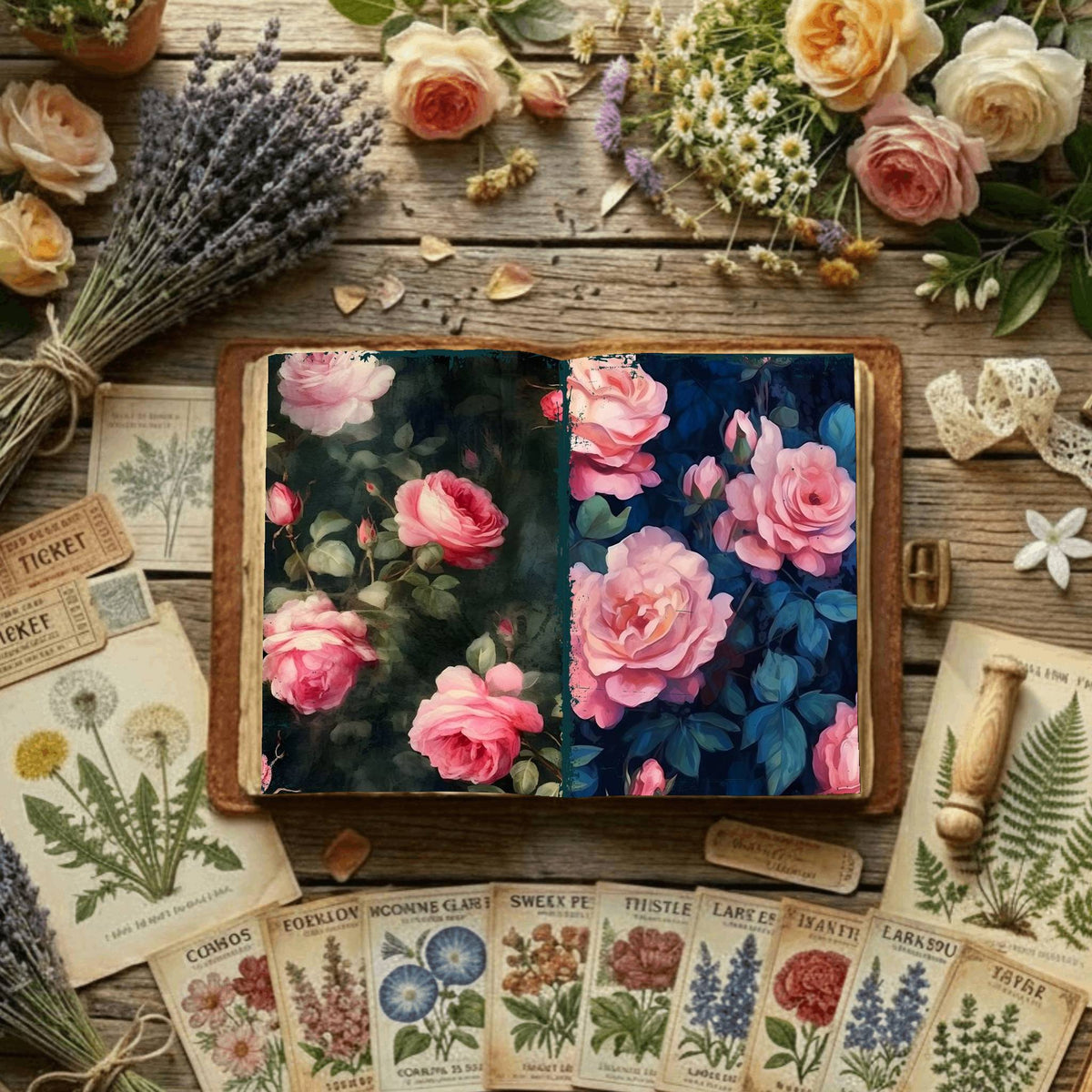 Floral Digital Papers