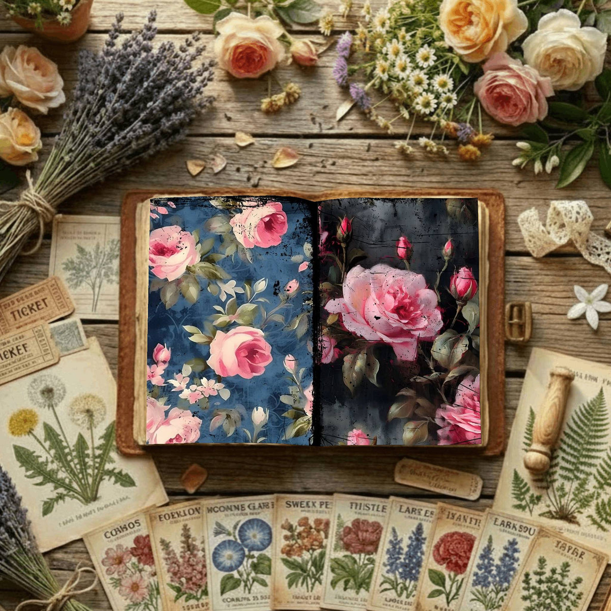 Floral Digital Papers
