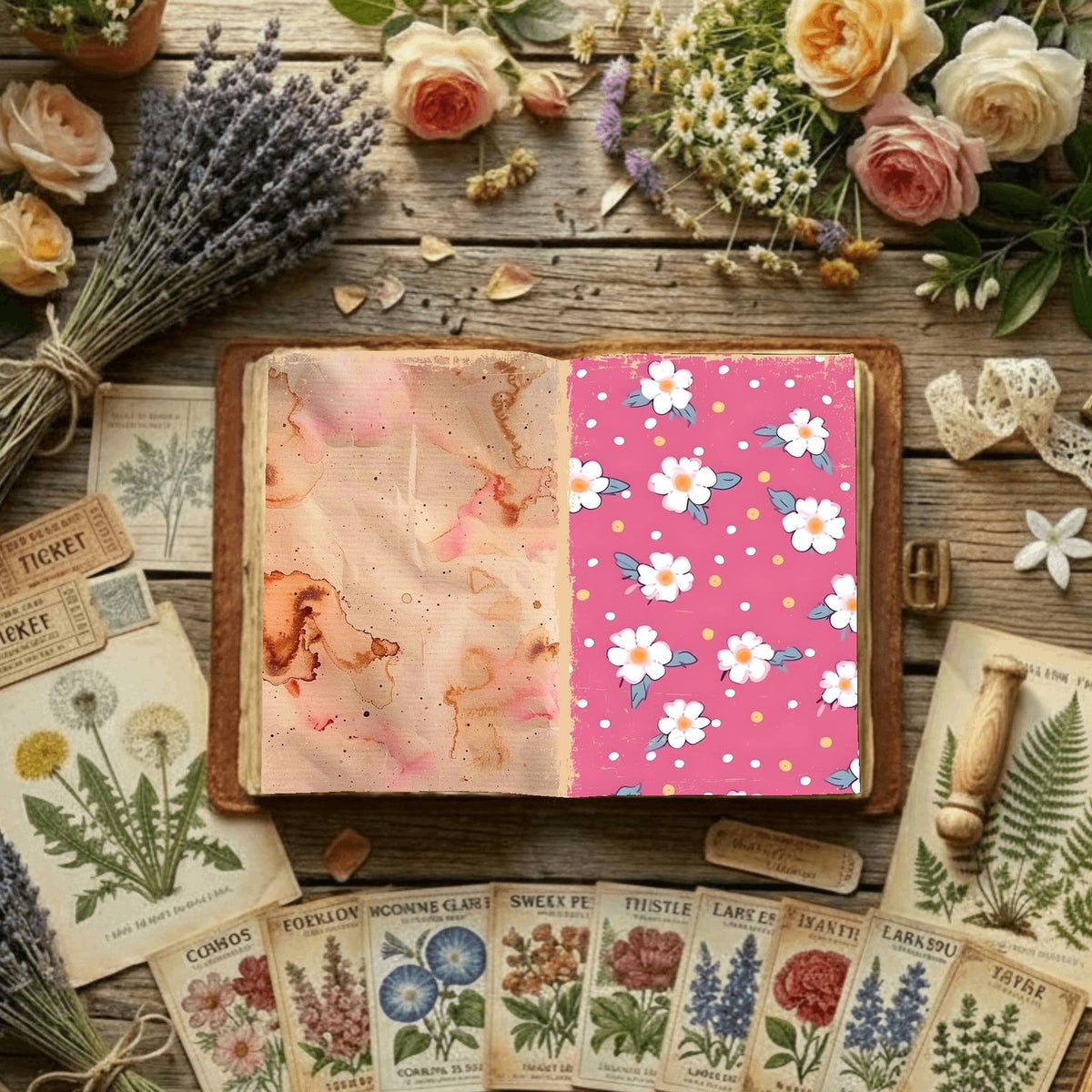 Floral Digital Papers