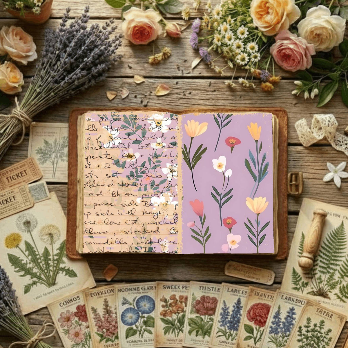 Floral Digital Papers