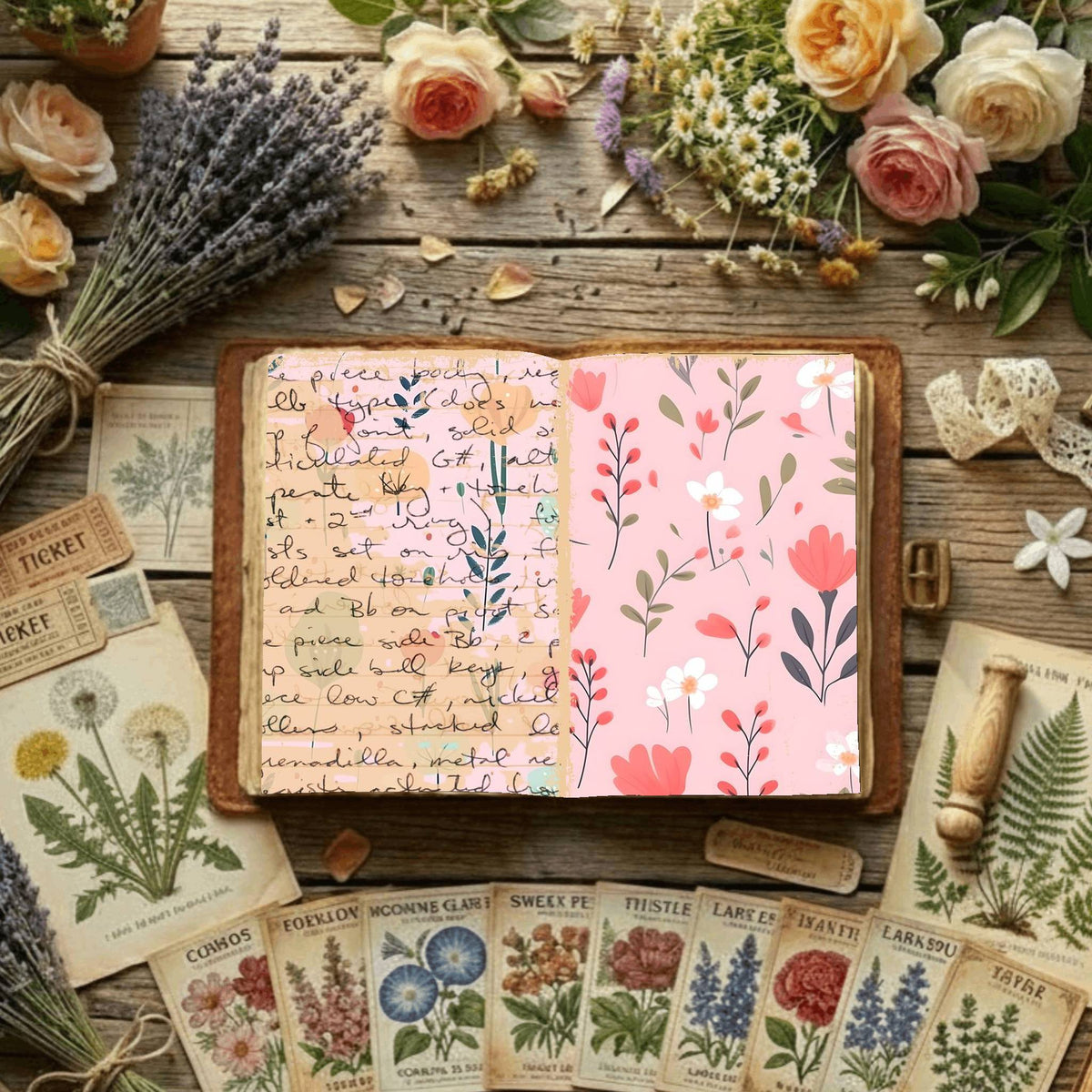Floral Digital Papers