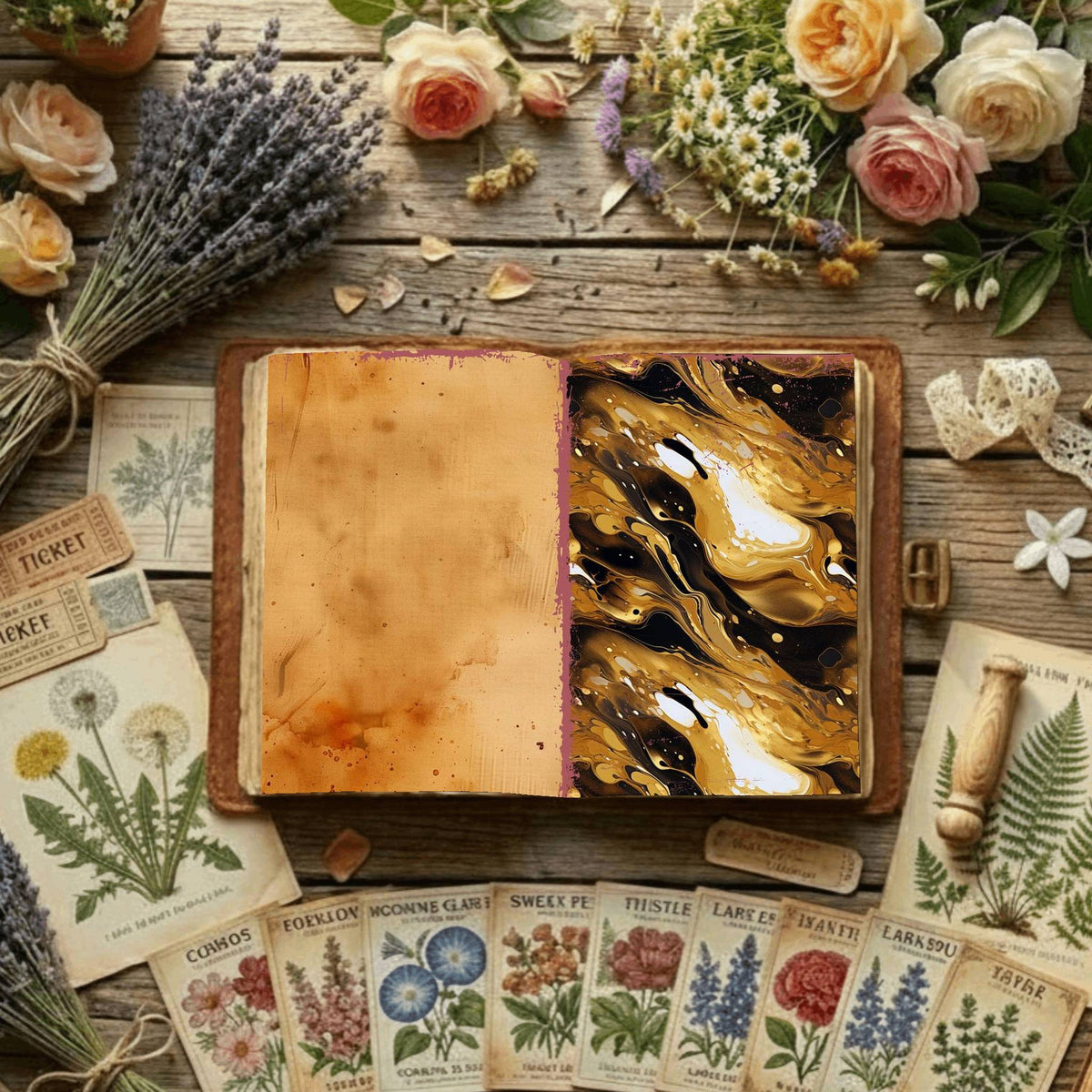 Floral Digital Papers