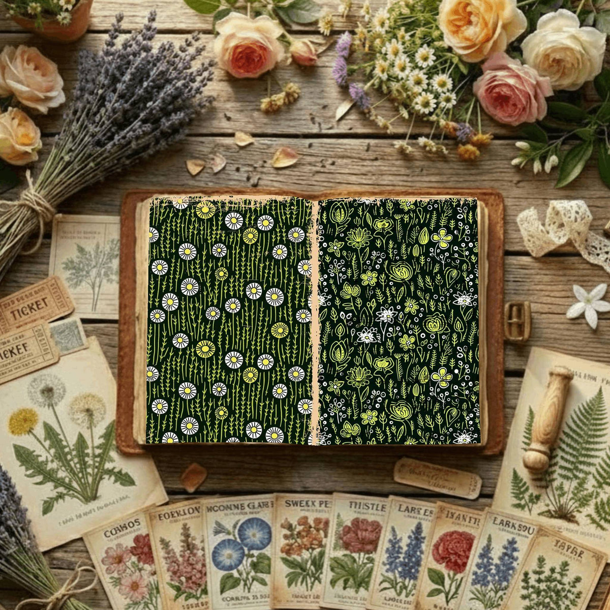 Floral Digital Papers