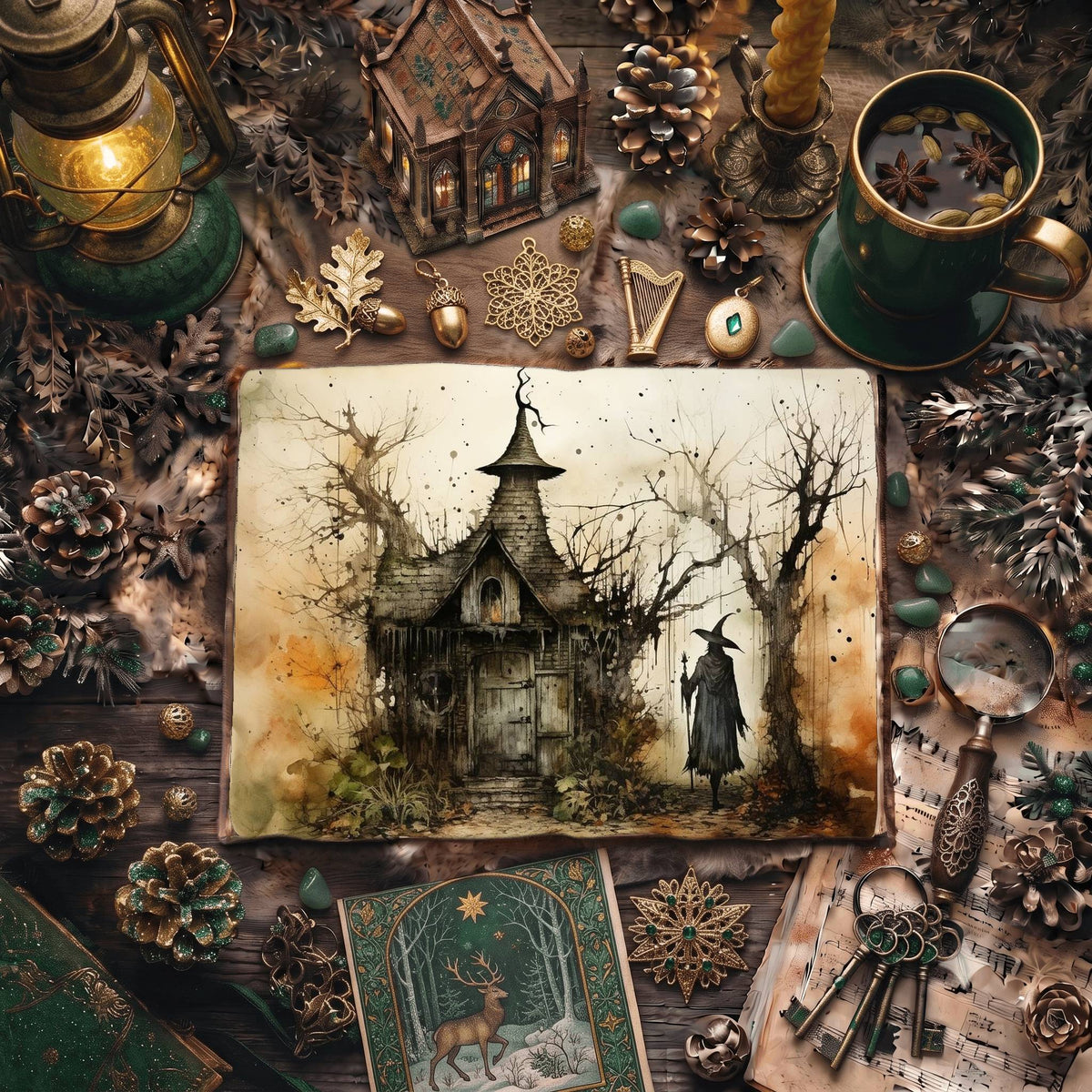 Forest Witch Digital Papers