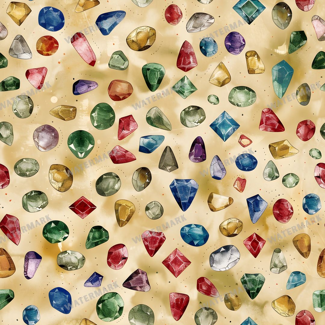 Gems Seamless Pattern