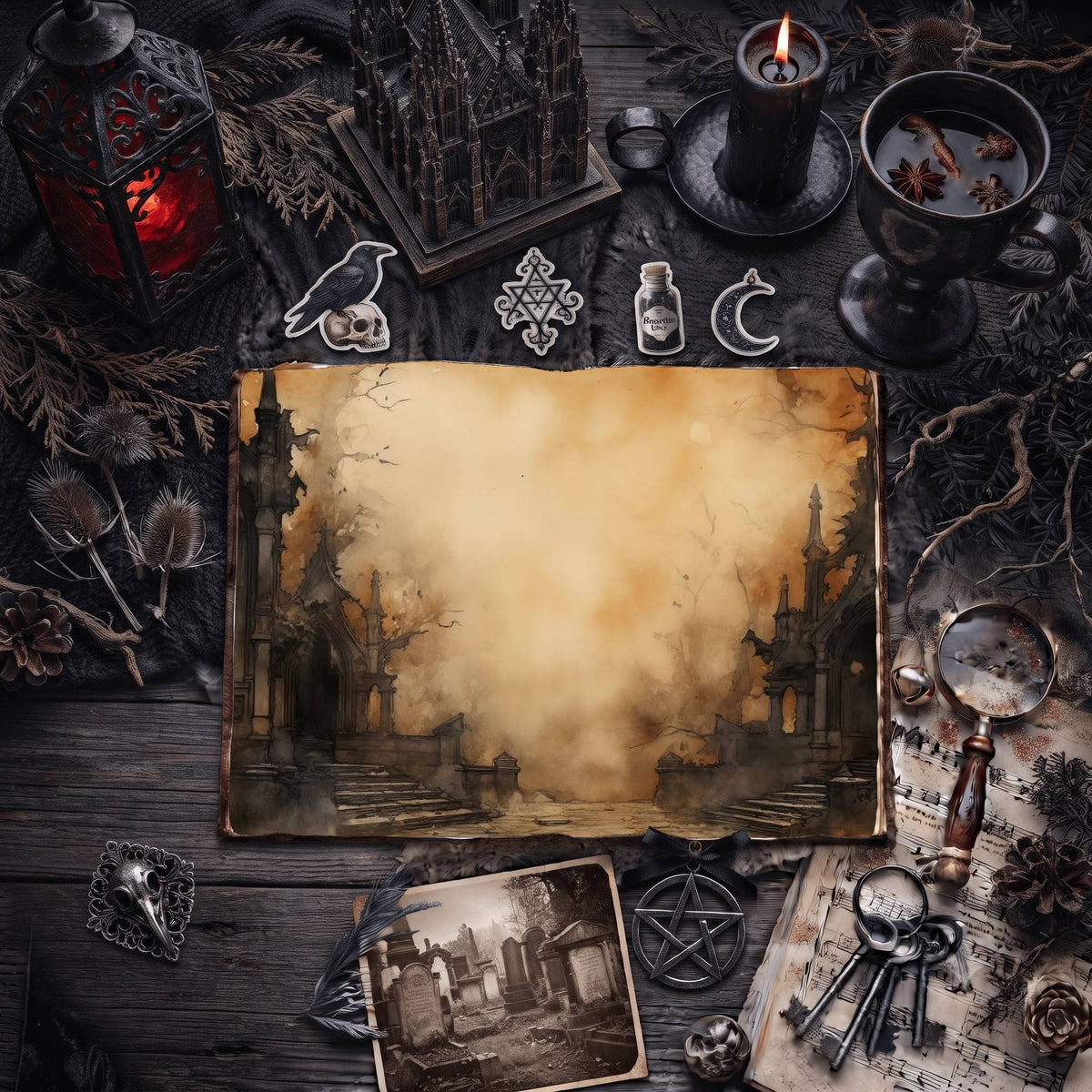 Gothic Digital Papers