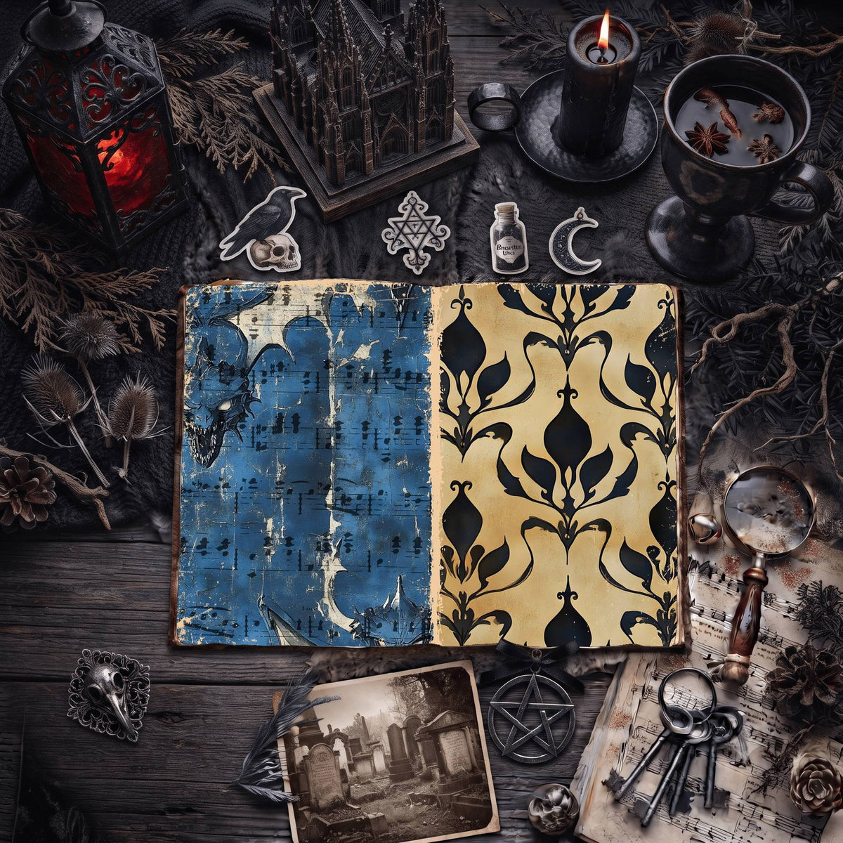 Gothic Digital Papers