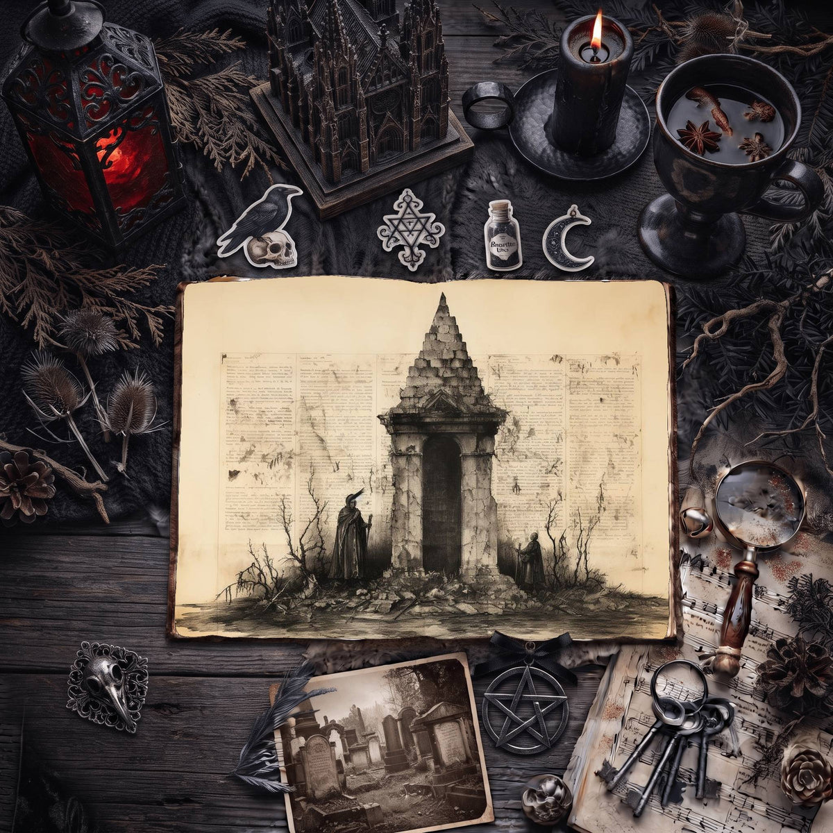 Gothic Digital Papers