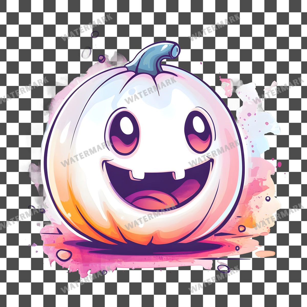 Halloween Kawaii Style Clipart Pngs