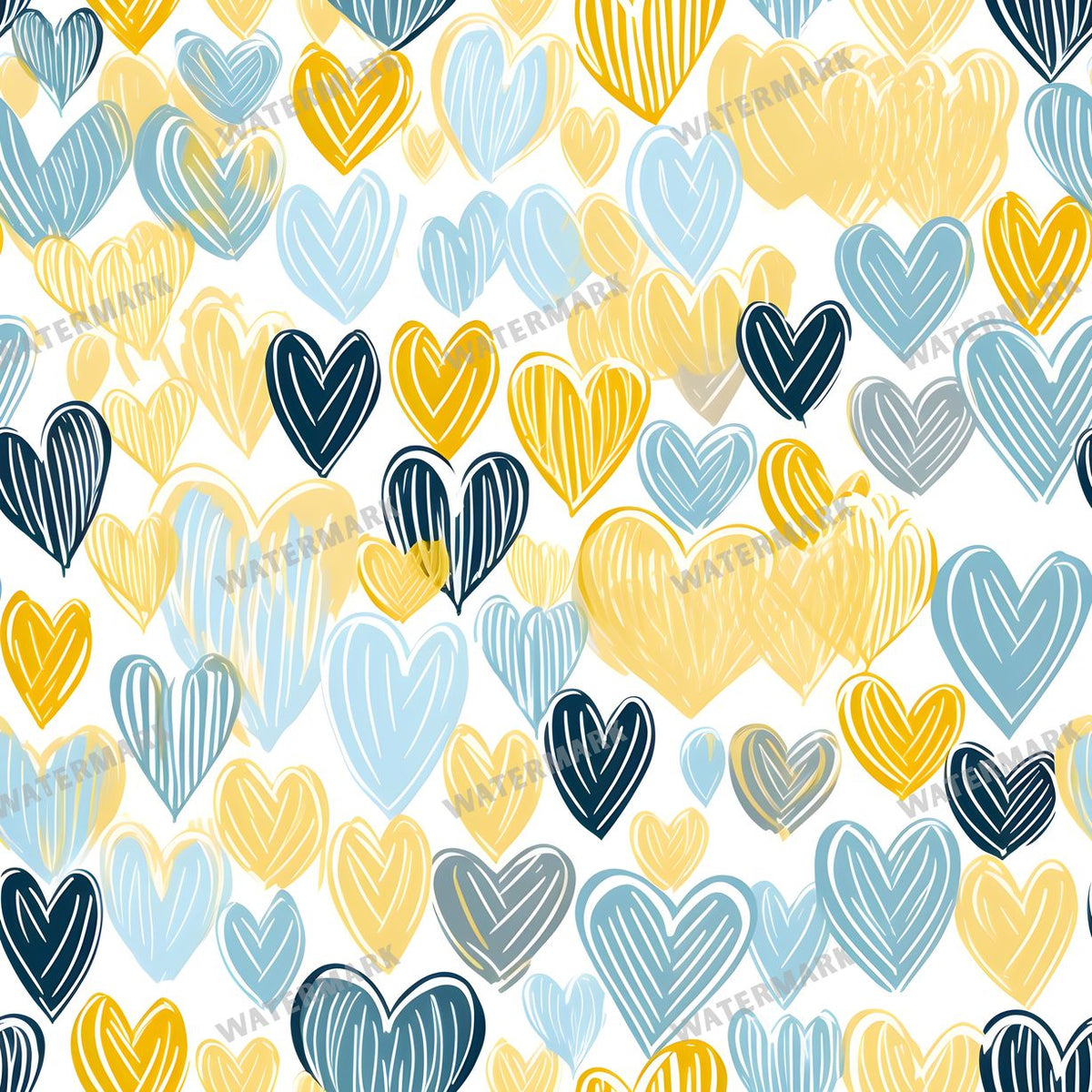 Hearts Seamless Pattern