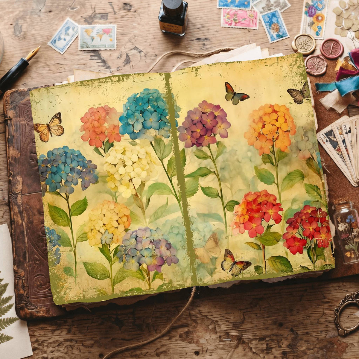 Hydrangea Digital Papers