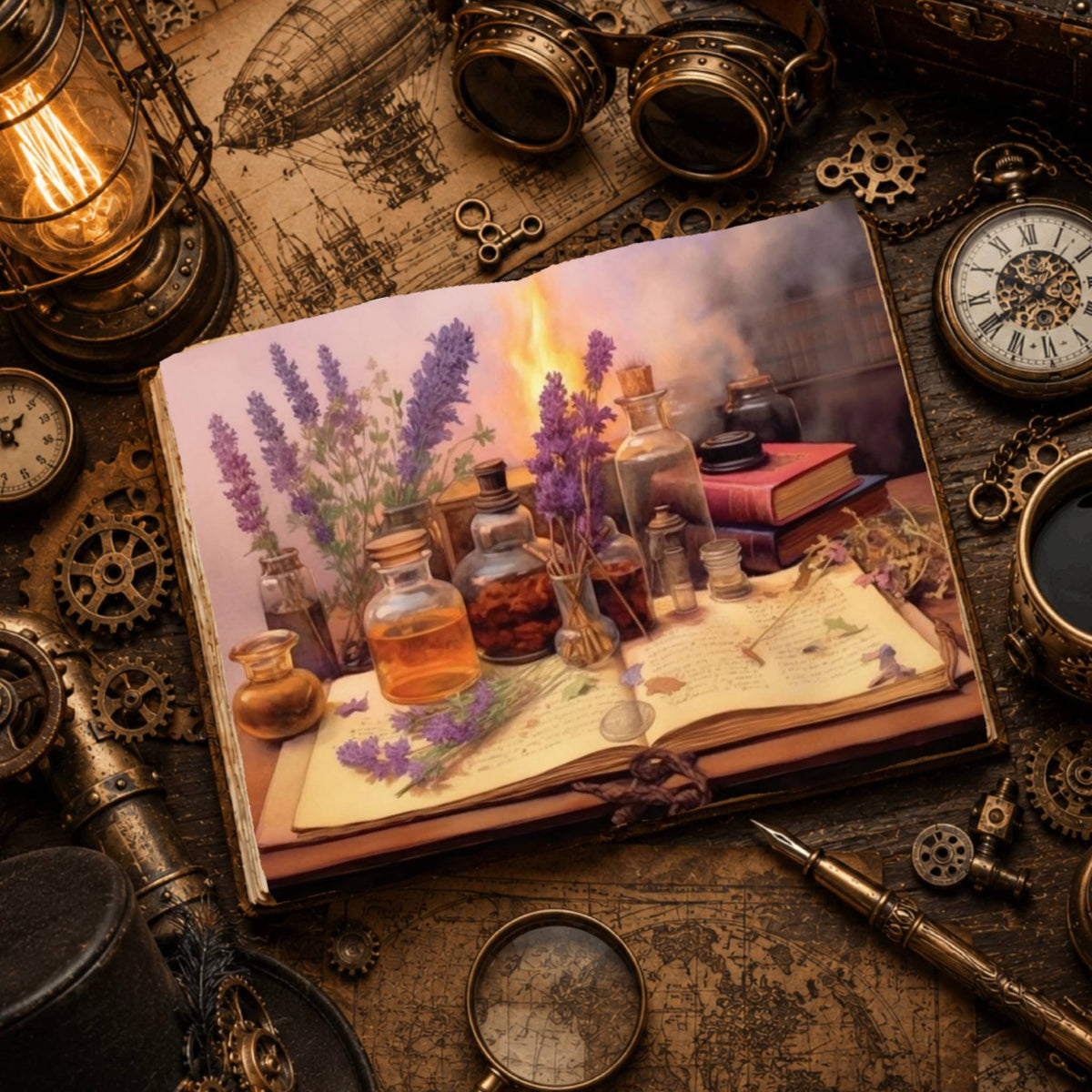 Lavender Apothecary Digital Papers