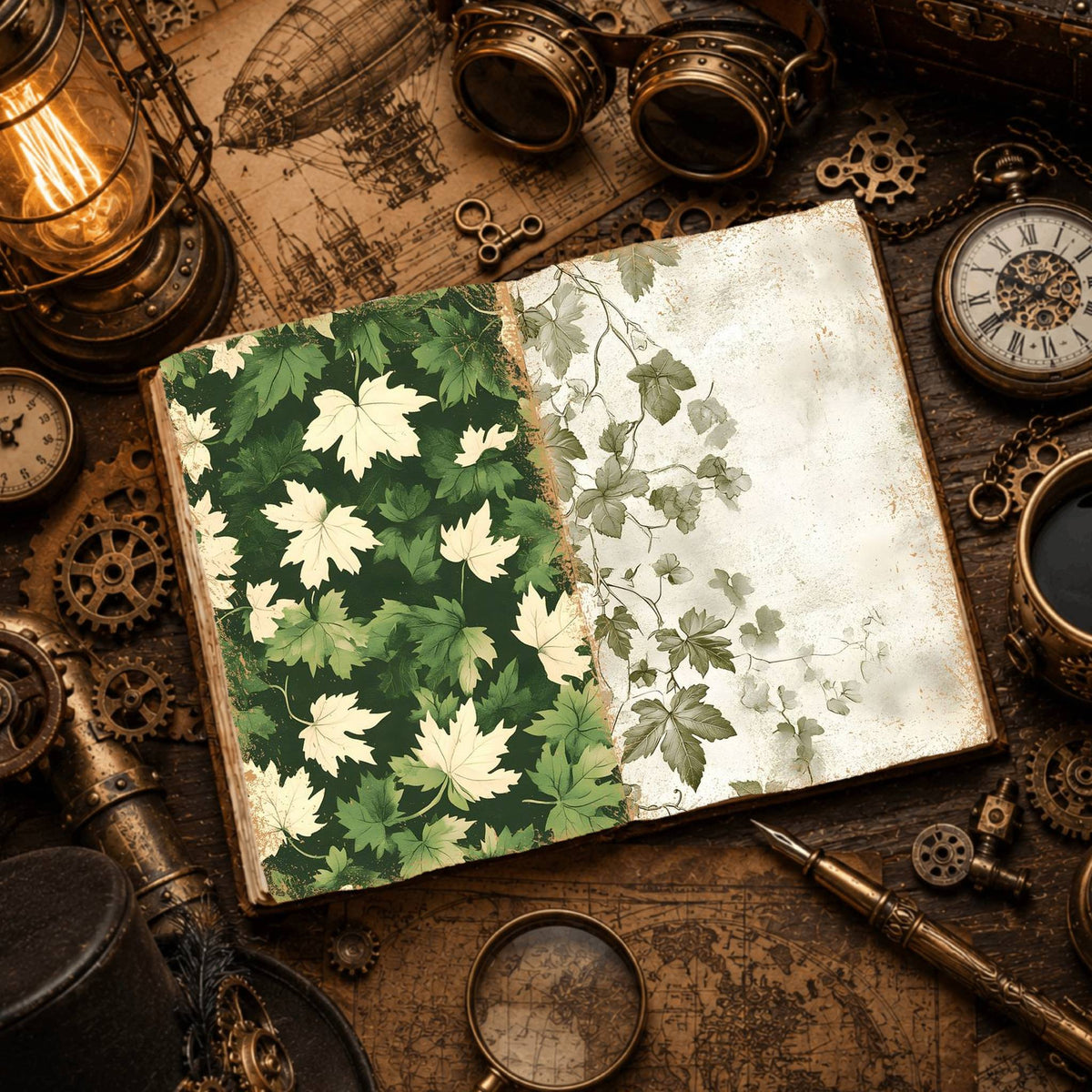 Leaves Digital Papers