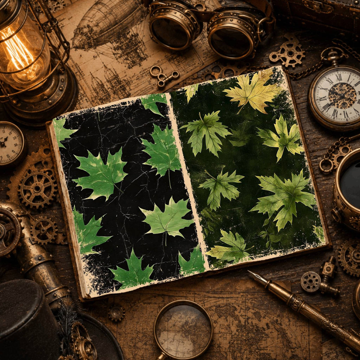 Leaves Digital Papers