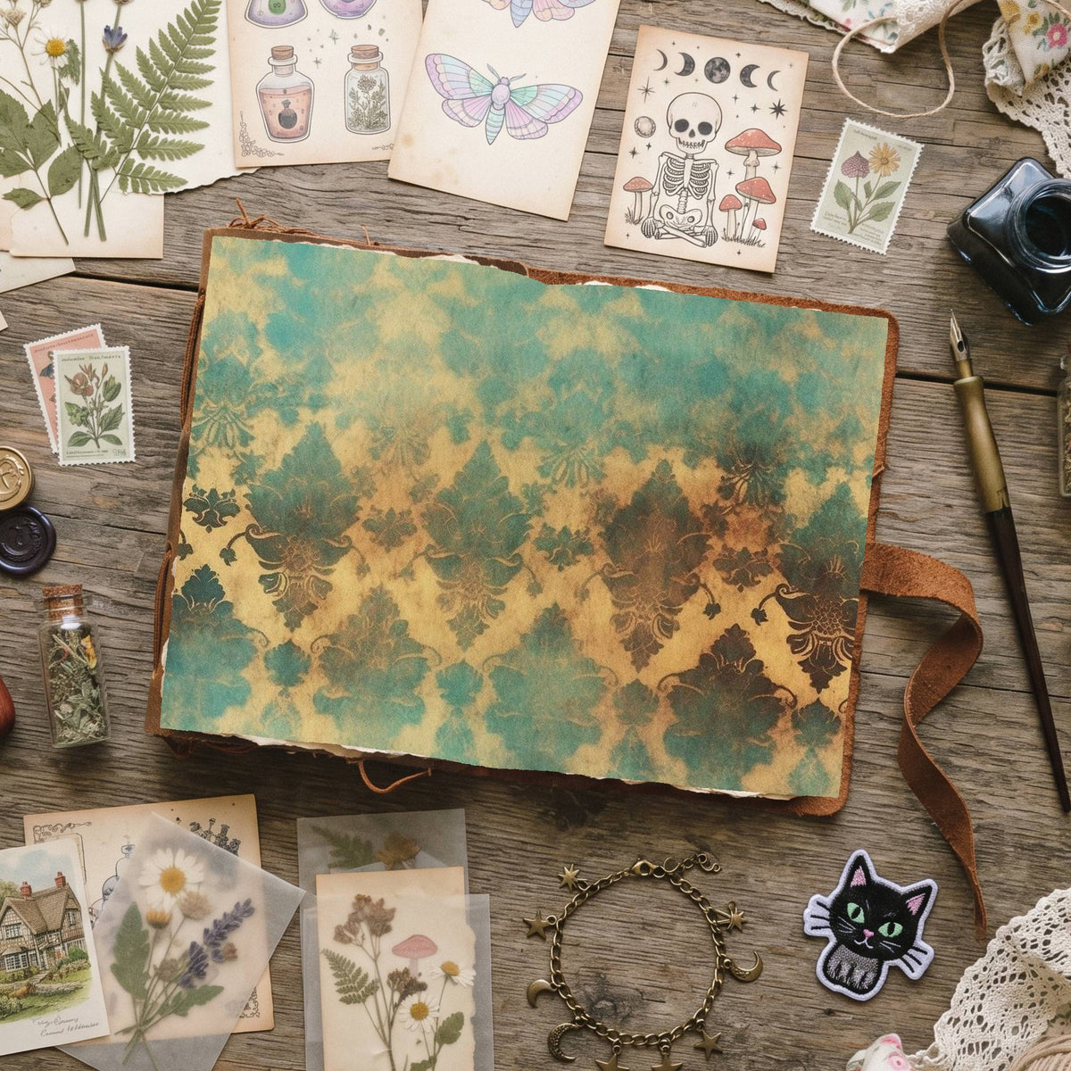 Mixed Damask Digital Papers