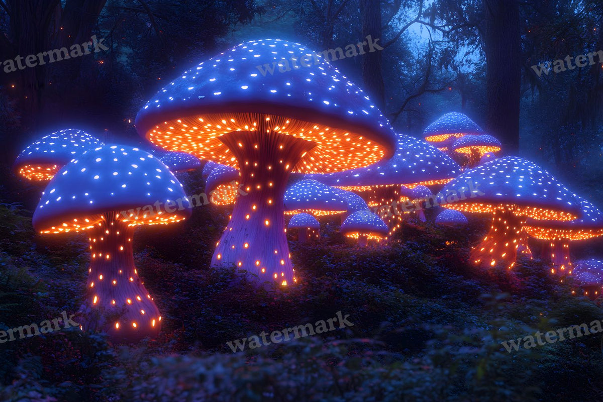 Mushroom Forest Backdrop Images