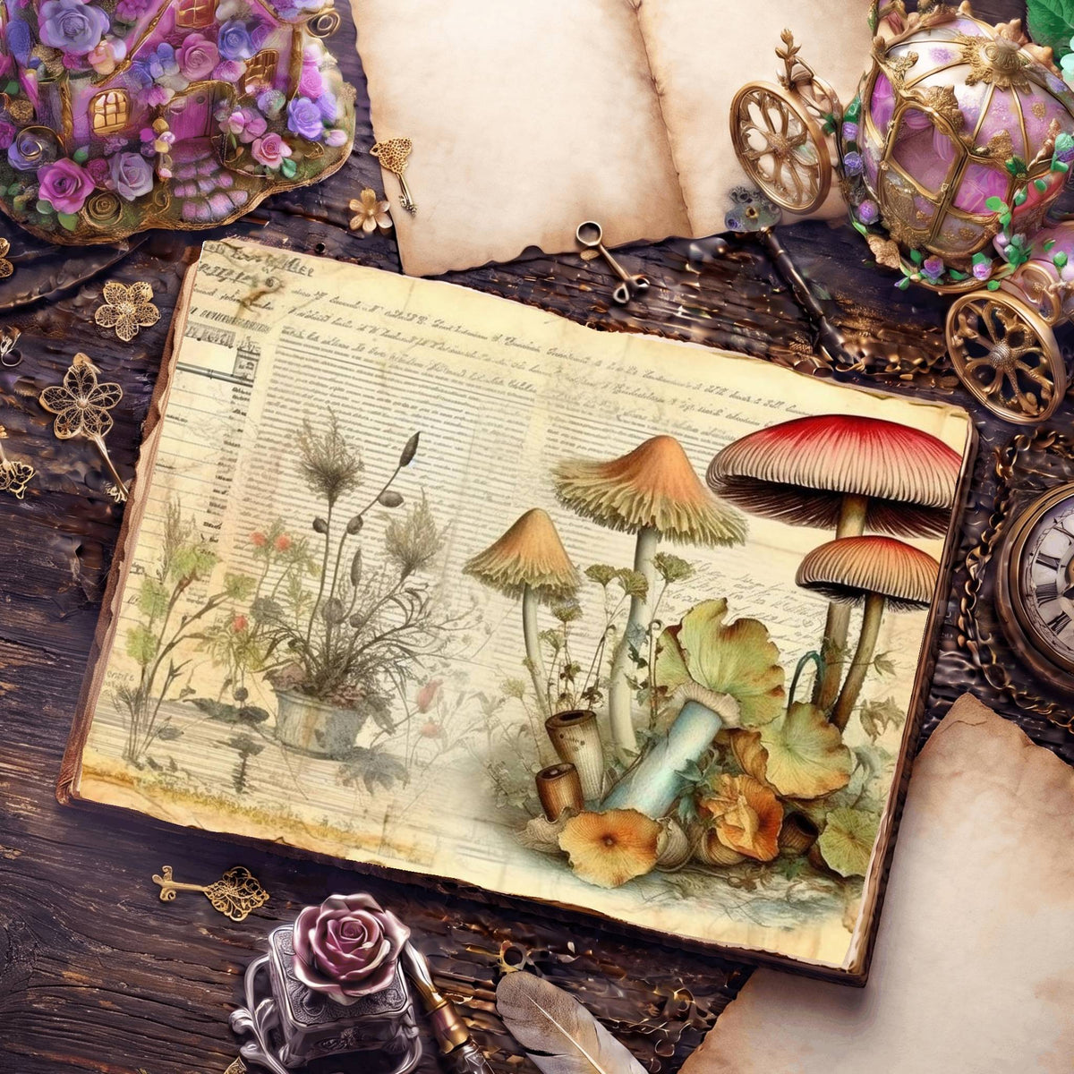 Mushroom Digital Papers