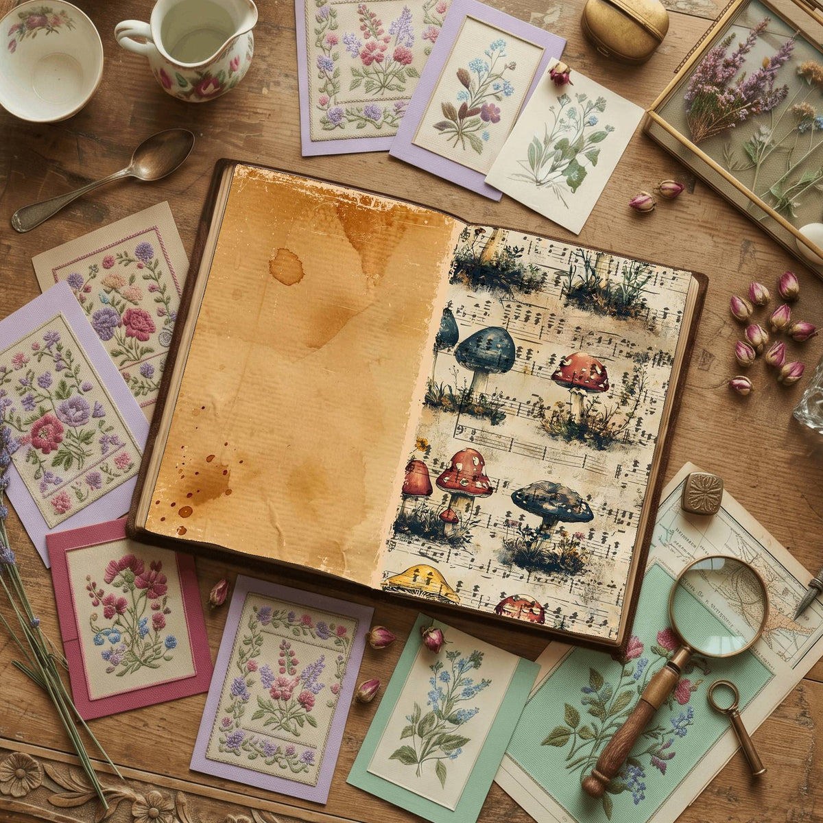 Mushroom Digital Papers
