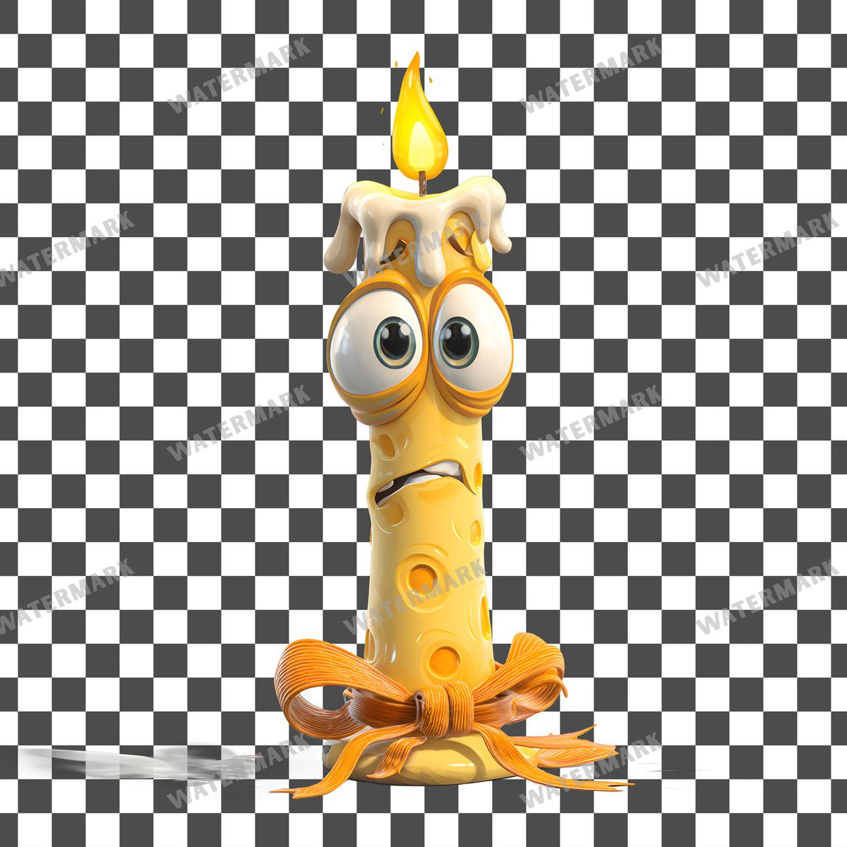 Nervous Birthday Cake clipart PNG on a transparent background, design 18