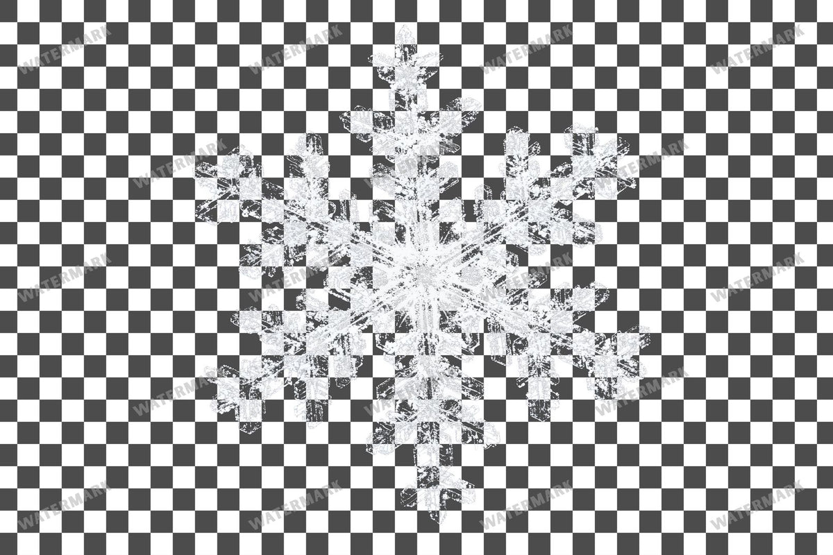 Snowflake Flurry Overlay Swirling Flakes