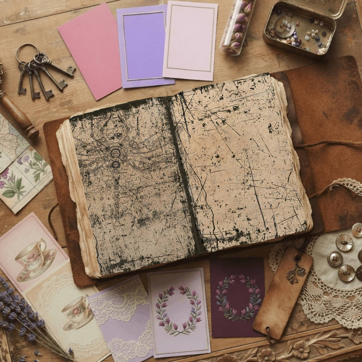Steampunk Digital Papers