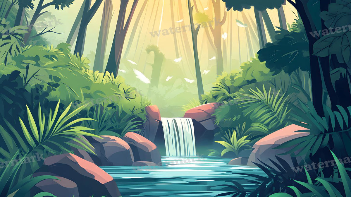 Tropical Forest Backdrop Images